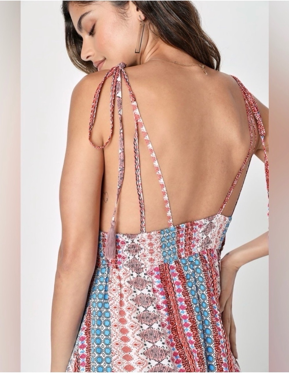 Lulu's Multicolor Patterned Dress - Picture 4 of 9